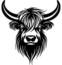 Highland Cow - Minimalist And Flat Logo