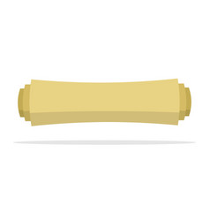 Rolled Up Scroll Of Old Yellow Paper Icon Isolated