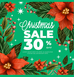 Watercolor Christmas Sale Concept Design