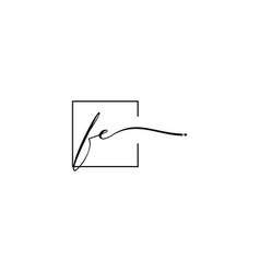 Fe Signature Square Logo Initial Concept