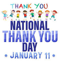 Happy National Thank You Day Banner