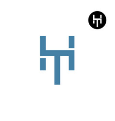 Letter Ht Th Monogram Logo Design