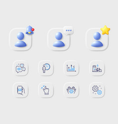 Waiting Work And Favorite Line Icons For Web App