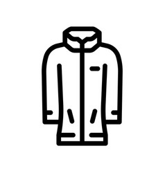 Winter Coat Season Line Icon