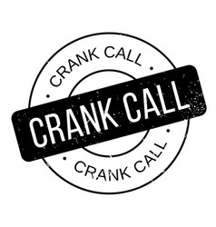 Crank Call Rubber Stamp