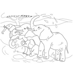 Elephants Coloring Pages