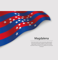 Wave Flag Of Magdalena Is A Region Of Colombia