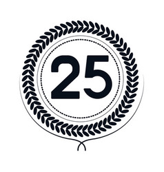 Badge With Number Twentyfive