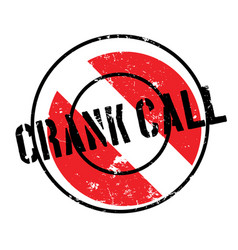 Crank Call Rubber Stamp