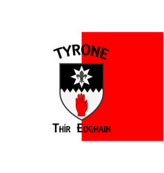 Flag County Tyrone In Ulster Ireland