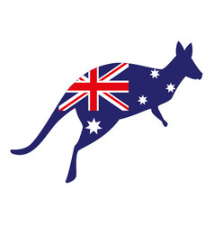 Australian Flag In Kangaroo