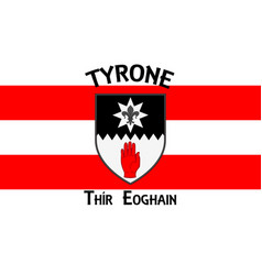 Flag County Tyrone In Ulster Ireland