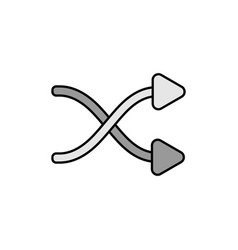 Shuffle Icon Crossed Arrows Random Music Order