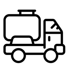 Truck Delivery Icon Outline Oil Tank