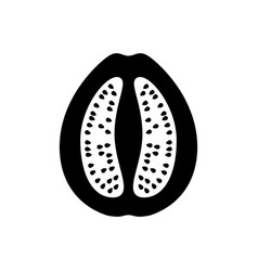 Guava Tropical Fruit Glyph Icon