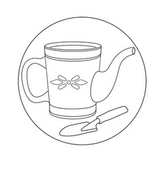 Watering Can And Shovel For Plants Icon