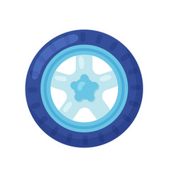 Blue Tire Or Wheel For Cars