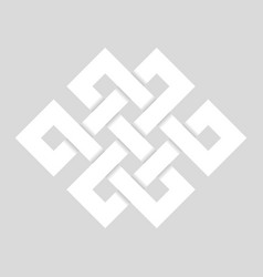 Endless Knot - White Symbol