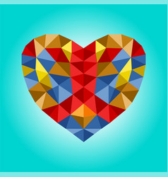 Heart With Low Poly Art