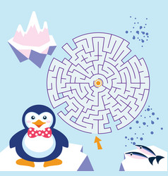 Maze Game Labyrinth Penguin