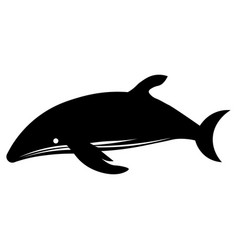 Whale Black Icon On White Background