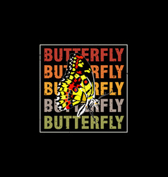 Butterfly T Shirt Design Landscape