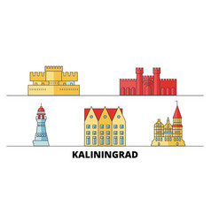 Russia Kaliningrad City Flat Landmarks