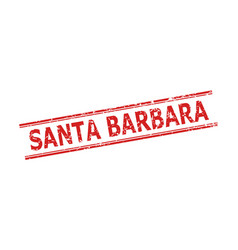 Santa Barbara Watermark With Grunged Style