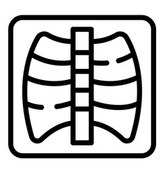 Chest Xray Image Icon Outline Bone