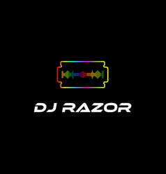 Colorful Razor Sound Wave Party Dj Disk Jockey