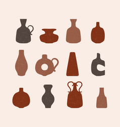 Different Shapes Vases Pots And Bottles