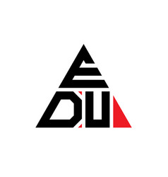 Edu Triangle Letter Logo Design