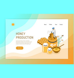 Honey Production Isometric Web Page