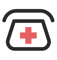 Hospital Phone Colored Stroke Icon