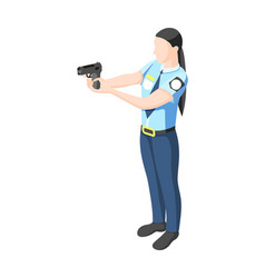 Isometric Police Officer