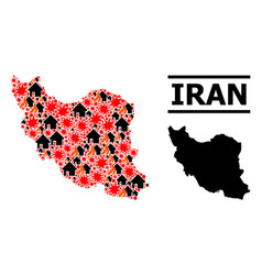 War Mosaic Map Of Iran