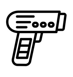 Barcode Scanner Thick Line Icon For Personal