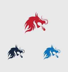 Dragon Icon Design Logo Template