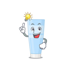 Mascot Character Smart Eye Cream Has An Idea