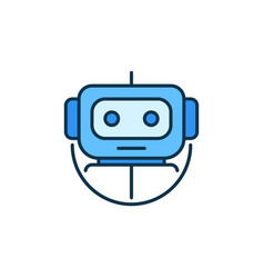 Chatbot Round Robot Support Concept Colored Icon