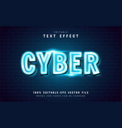 Cyber Neon Text Effect