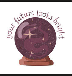 Future Teller Purple Fortune Crystal Ball