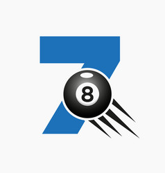 Letter 7 Billiards Or Pool Logo Design