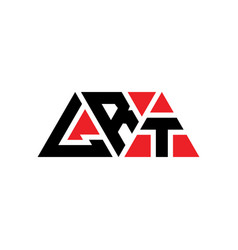 Lrt Triangle Letter Logo Design With Triangle