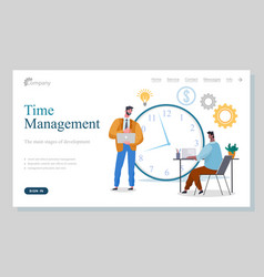 Time Management Business Concept Group