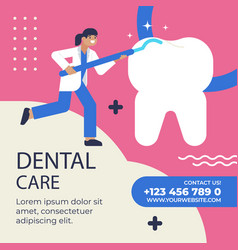 Flat Design Dental Clinic Posts