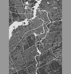 City Map Ottawa Monochrome Detailed Plan