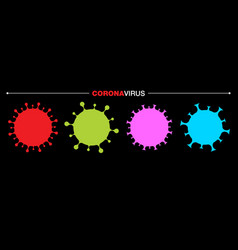 Coronavirus Covid19-19 Icon Colorful Set Ncov