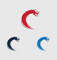 Dragon Icon Design Logo Template