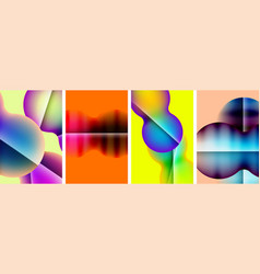 Liquid Abstract Shapes With Gradient Colors